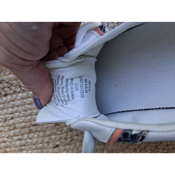 Madewell Sidewalk Low -Top Sneakers Sz 9.5 Snake Embossed Leather Wave EUC - Picture 12 of 13